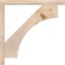 Ekena Millwork Westlake Block Smooth Bracket w/ Offset Brace, Douglas Fir, 3 1/2"W x 24"D x 24"H BKT0402X24X24WTL05SDF - alternate 3